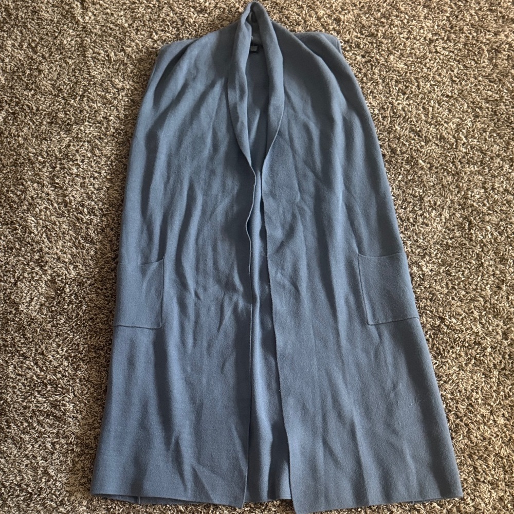 Joan Vass Blue Women's Vest